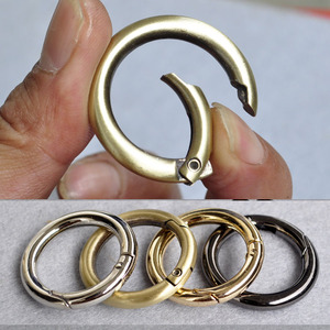 2cm-5cm圆圈圆环金属扣子DIY包包配件开口弹簧圈 连接扣 开口圆
