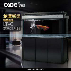 彩鲽CADE龙潭新兵LT-C龙鱼缸系列强制过滤全半超白玻璃龙鱼缸