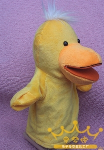 动物手偶玩具嘴巴能动儿童腹语手套鸭子手偶娃娃