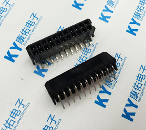 MOLEX 43045-2200 3.0-2*11P双排弯针座 22P条形接插件连接器卧式