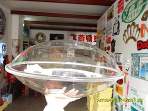 透明椭圆半球亚克力有机玻璃吹塑吸塑加工鸭蛋造型防尘罩圆球罩子