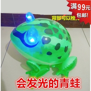 发光大青蛙充气玩具青蛙PVC皮货儿童气球地摊地推气球夜市玩具