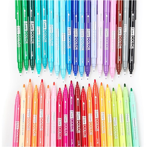 韩国慕娜美monami4035双头彩色笔 39色涂鸦绘画 水性记号笔