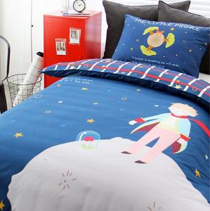 韩国代购儿童学生床上用品四季被套枕套两件套双面卡通小王子床品