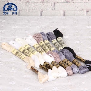 法国DMC十字绣绣线常用色欧式刺绣棉线绣线生成色系8色每色1支
