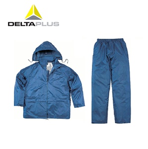 代尔塔407004反光分体式雨衣雨裤防风防水防雪工作服带帽套装