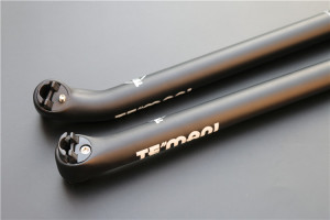 正品TEMANI新款圆头夹片锁死坐管 碳纤维自行车座杆 全碳座管25.4
