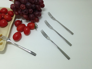 Lianyu精致创意餐具不锈钢水果叉/水果签西餐小叉子咖啡勺 点心叉