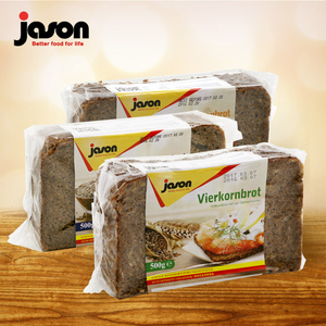 德国原装进口捷森黑麦面包500g*3袋麦酸丰富裸麦代餐不怕胖黑面包