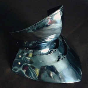 【镜面喉甲】护颈 中世纪哥特铁板甲 十字军骑士 盔甲 罗马米兰
