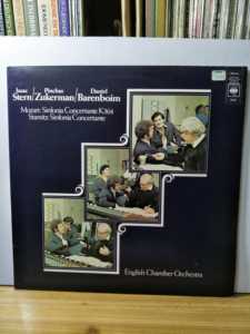 LP黑胶唱片 C060莫扎特小提琴中提琴协奏 斯特恩 祖克曼 巴伦博伊