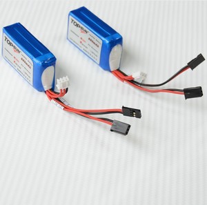 TOPGUN磷酸铁锂电池20C 850mAh 6.6V/2S航空模型车模 接收机电池