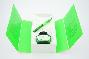 德国百利金/Pelikan M205绿色透明示范 EF,F尖 钢笔+墨水套装