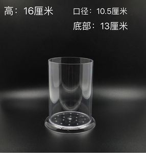 亚克力pc透明筷子筒架笼快餐店沥水塑料圆形盒吸管桶不锈钢餐厅