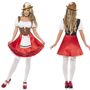 德国啤酒节啤酒服装服务员女佣服女仆装万圣节服装cosplay演出服
