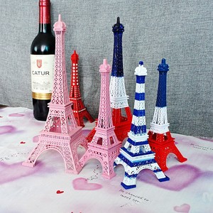 特价法国巴黎埃菲尔铁塔模型摆件 彩色铁塔模型 摄影道具客厅摆件