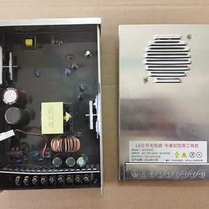 12V 24V 400W半灌胶防雨工程款电源LED灯P条模组外露灯灯带变压器