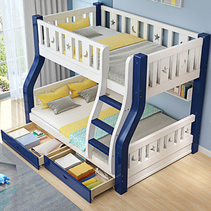 全实木童两床上下床铺双层床高低床多功能母层木床大孩小孩儿子床
