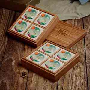 急速发货新品月饼礼盒空盒高档灯笼茶柚子包装盒木制套盒订制中秋
