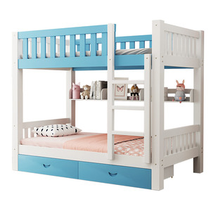 儿层子母床实木两床童双人床高低架床上下铺床双层床多功能组合床