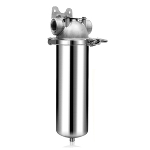10寸单芯净水器耐高压自来水家用工业级加厚304不锈钢前置过滤器