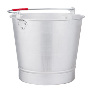 加厚铝桶圆桶提水桶铝合金铁桶家用D手提大小号户外带盖子打水桶