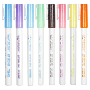 速发抖音同款东米DM-550彩色梦幻双线笔荧光标记笔糖果色学生用多