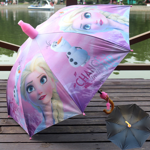 直销新品白雪公主粉色儿童雨伞幼儿园卡通超级可R爱小学生男女童
