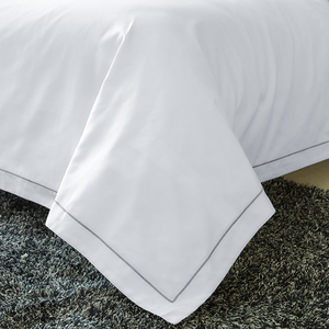 酒店白色纯棉被套大码220x250x230cm贡缎248x24T8cm全棉被罩单件