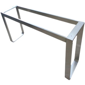 桌架订制餐桌腿拉丝不锈钢桌脚桌面支架子会议桌桌板脚办公桌桌腿