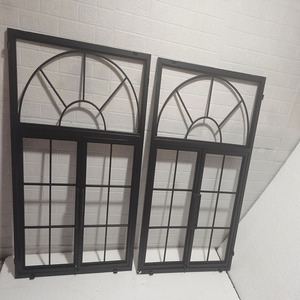 新款铁窗户铁艺客厅隔断窗墙壁假窗装饰落地门窗墙上平开窗子定制