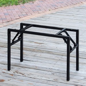 简易折叠桌脚高60cm弹簧架桌腿支架铁架子餐台脚会议桌架折叠台架