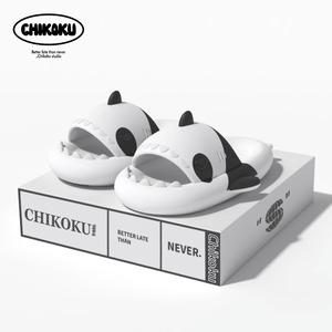 chikockux199XKIDS联名大猫鲨情侣拖鞋男女夏室内厚底抗菌软底凉