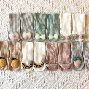 婴儿卡通凹造型可爱新生儿袜子薄款纯棉透气春夏季孩女童宝宝儿童