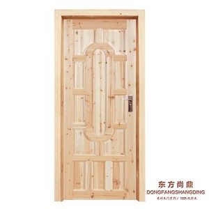 定制新中式门杉木门实木门套装木头门纯实木门原木  卧室门全木门