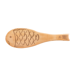 日式原木鱼型木勺子 r创意木制品米饭勺电饭锅饭勺家用饭店餐厅