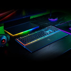 Razer雷蛇雨林狼蛛V3轻机械轴RGB幻彩薄N膜有线电脑游戏电竞键盘