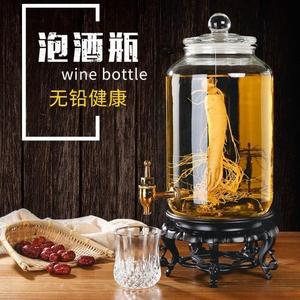 15斤玻璃泡酒瓶带o龙头大容量20斤酒坛有开关酒缸专用水嘴酒桶
