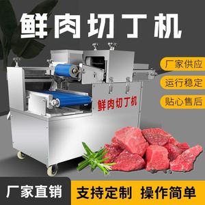 鲜肉切丁机商用电动多功能肉类切块机全自动鸡柳切片分条切丝机器