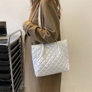 速发Autumn Winter Purses Handbags Quilted Cotton Padded Shop