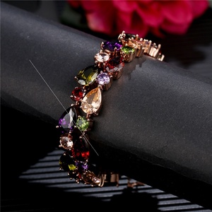 推荐new Mona Lisa colorful zircon bracelet seven colors