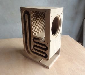 新品迷宫音箱f空箱3-4-5-6.5寸全频喇叭音箱试音箱胆机伴侣/一对