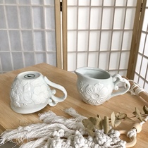 Dongdong Xinyuan (foreign trade tail goods)~Light luxury AN small milk pot Palace heavy industry drainage pot defect