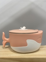 Bean Baby Dolphin 450 ml Childrens 316 Stainless Steel Water Injection Thermos Bowl Baby Supplementary Bowl Antibacterial