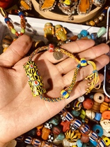 Kaka in the global Nepal diy ancient glass bracelet hand woven design d live studio special shot link