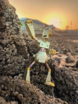Pre-sale Crayon Shin robot Dad hand-made deposit before 100 body T-shirts have been delivered