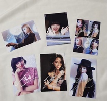 BLACKPINK autographed photo Group signed LISA JISOO JENNIE rosé pro-Fidelity 7-inch photo