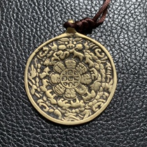  Tibetan legend of treacherous heroes supports Baza nine palaces gossip brand body protection and safety hanging pendant Waist hanging waist wearing bag hanging pendant q