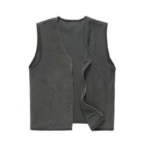 Vest Vest Olive Green Warm Vest Spring and Autumn Winter Mens Wear