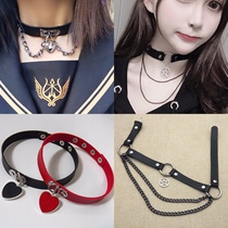 Childrens Dark Punk Necklace Girls Personality Joker Harajuku Collar choker choker Kids Fashion Neck Strap